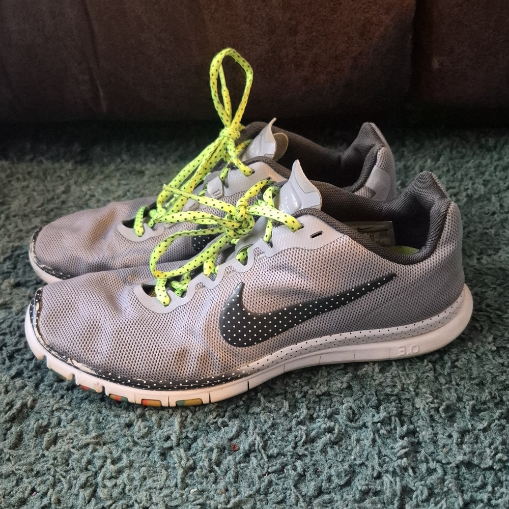 Nike Free 3.0 Gray Running Shoes Women's Size 8.5